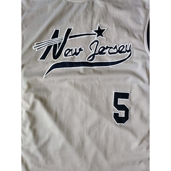 Vintage Jason Kidd New Jersey Nets #5 Jersey Men's Medium Gray - Picture 2 of 6
